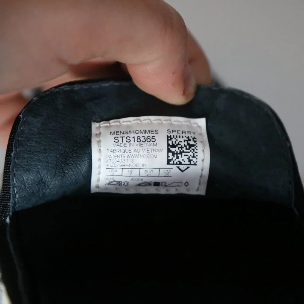 Sperry Overlook Mens Zebra Calf Hair Anchor Smoking Loafers 8‎ Slip On Party